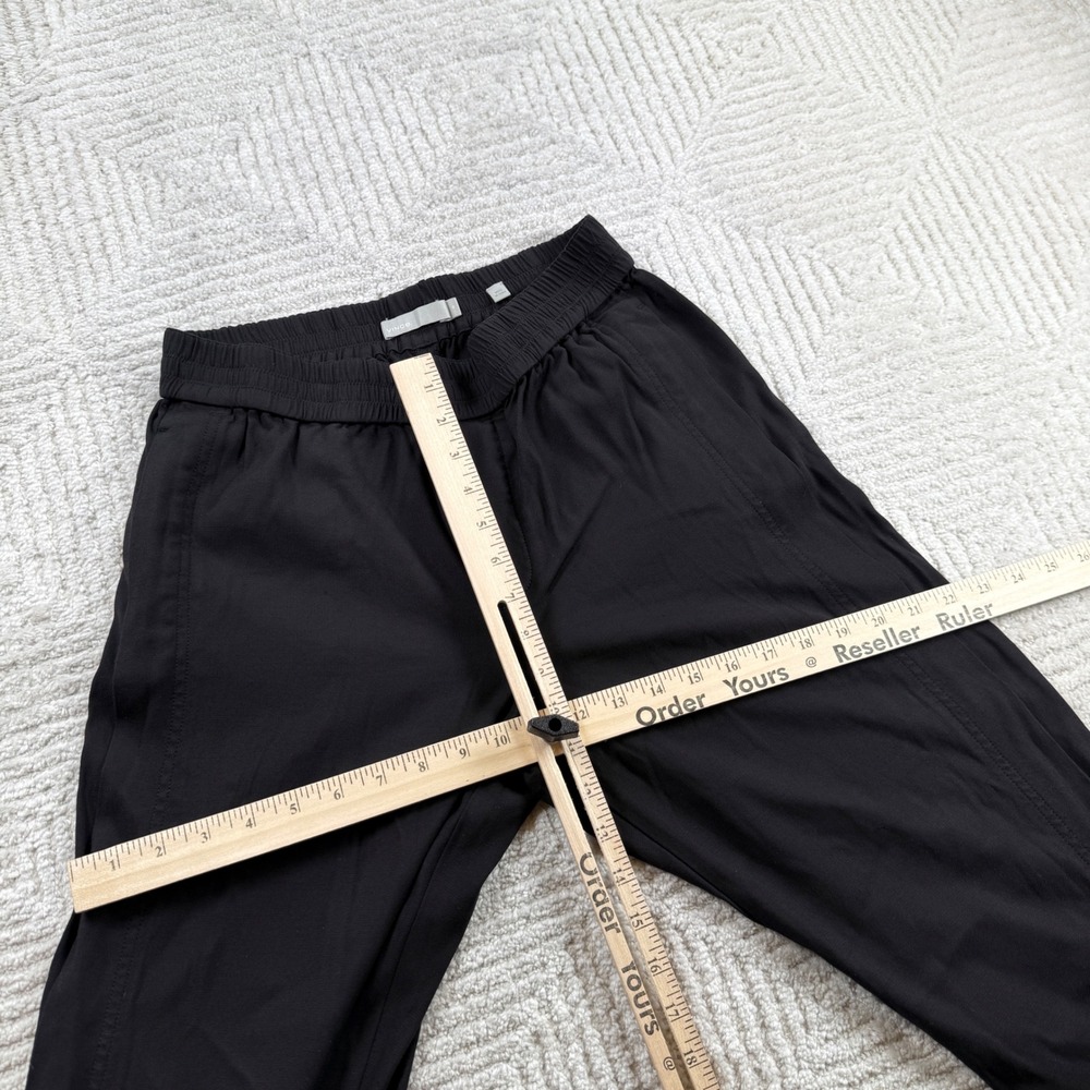Vince Track Pants Womens M Black Wide Leg Side Zip Quiet Luxury Minimalist Chic - Picture 3 of 16